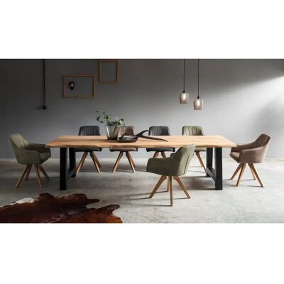 HOME AFFAIRE Tristan - Rustik Esstisch aus Eiche - 220cm x 77cm x 100cm HOME AFFAIRE Tristan - Rustik Esstisch aus Eiche - 220cm x 77cm x 100cm