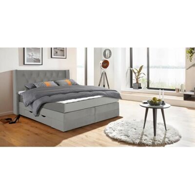 Places of Style "Elegance" Grau Komplettbett - Boxspringbett Places of Style "Elegance" Grau Komplettbett - Boxspringbett