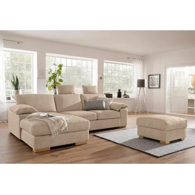 Home affaire Ventura L-Form Beige Sofa - Sofa Home affaire Ventura L-Form Beige Sofa - Sofa