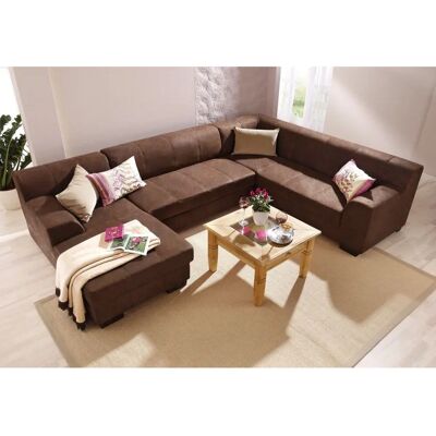Home Affaire Falk U-Form Couch - Mikrofasern - 320x90x77 cm Home Affaire Falk U-Form Couch - Mikrofasern - 320x90x77 cm