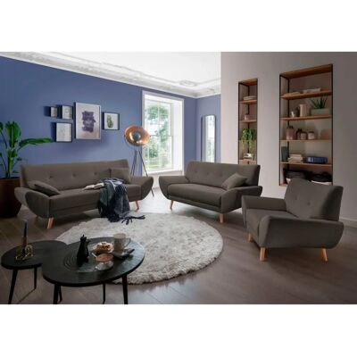 HOME AFFAIRE Basta Polstergarnitur - Braun, 80x82cm HOME AFFAIRE Basta Polstergarnitur - Braun, 80x82cm