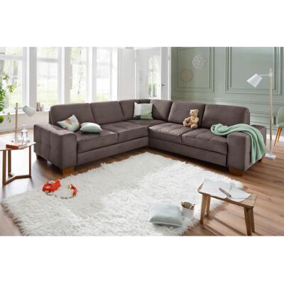 Home Affaire Puccini L-Form Sofa - Modern Microfaser Lederoptik Home Affaire Puccini L-Form Sofa - Modern Microfaser Lederoptik