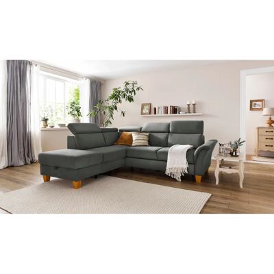 HOME AFFAIRE Conville L-Form Mikrofaser Vintage Sofa HOME AFFAIRE Conville L-Form Mikrofaser Vintage Sofa