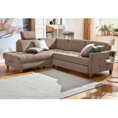 Home Affaire Earl L-Form beiges Sofa - Couch Home Affaire Earl L-Form beiges Sofa - Couch