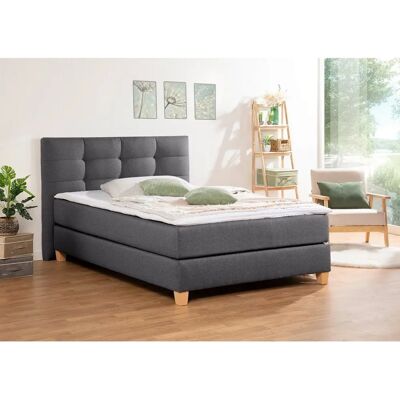 HOME AFFAIRE Moulay Boxspringbett - Komplett mit Topper, H2, 120x200cm HOME AFFAIRE Moulay Boxspringbett - Komplett mit Topper, H2, 120x200cm