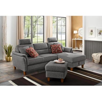HOME AFFAIRE Palmera L-Form Sofa - Modern, Grau, mit Stauraum HOME AFFAIRE Palmera L-Form Sofa - Modern, Grau, mit Stauraum