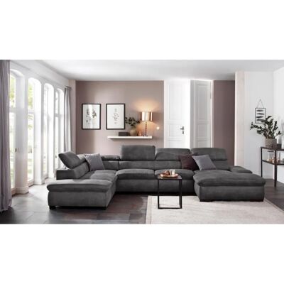 Home Affaire Alberto U-Form Sofa - Microfaser Vintage 350cm Home Affaire Alberto U-Form Sofa - Microfaser Vintage 350cm