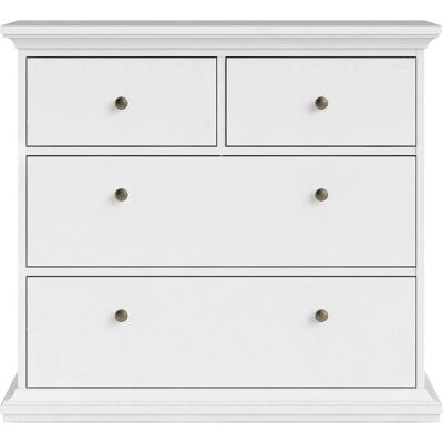 HOME AFFAIRE Paris - 4 Schubladen Kommode - Landhausstil HOME AFFAIRE Paris - 4 Schubladen Kommode - Landhausstil