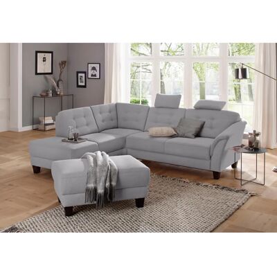 Home affaire Trondheim L-Form Sofa - Modular, Grau, Stauraum & Ausziehbar - 260x89x214cm Home affaire Trondheim L-Form Sofa - Modular, Grau, Stauraum & Ausziehbar - 260x89x214cm