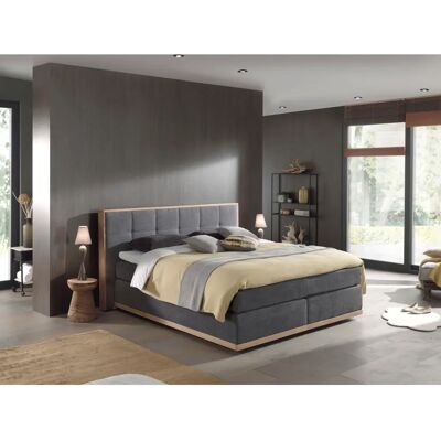 Places of Style Vinton Stahl Boxspringbett - 180x200 cm, Microfaser Vintage Places of Style Vinton Stahl Boxspringbett - 180x200 cm, Microfaser Vintage