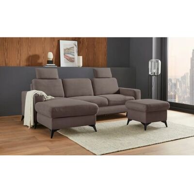 Places of Style Lolland L-Form Sofa - Mikrofaser Flausch, Recamiere links Places of Style Lolland L-Form Sofa - Mikrofaser Flausch, Recamiere links