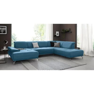 PLACES OF STYLE Caluna U-Form Sofa - Recamiere, Blau PLACES OF STYLE Caluna U-Form Sofa - Recamiere, Blau