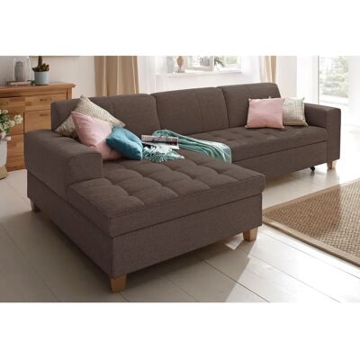 Ecksofa HOME AFFAIRE Corby - Mittelbraun, Recamiere links, ohne Bettfunktion Ecksofa HOME AFFAIRE Corby - Mittelbraun, Recamiere links, ohne Bettfunktion