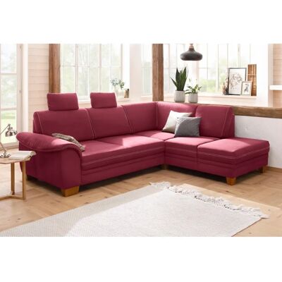 Home Affaire Husum L-Form Sofa - Microfaser Bordeaux - 269cm Home Affaire Husum L-Form Sofa - Microfaser Bordeaux - 269cm