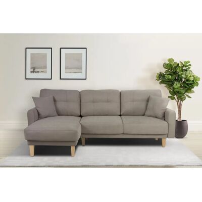 HOME AFFAIRE Triplo L-Form Microfaser Sofa mit Zierkissen - Sofa HOME AFFAIRE Triplo L-Form Microfaser Sofa mit Zierkissen - Sofa