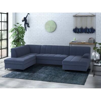 INOSIGN Balme U-Form Sofa - Dunkelblau - Recamiere, 5 Sitze INOSIGN Balme U-Form Sofa - Dunkelblau - Recamiere, 5 Sitze