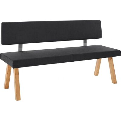 HOME AFFAIRE Rio Schwarze Stoffpolsterte Sitzbank 140cm HOME AFFAIRE Rio Schwarze Stoffpolsterte Sitzbank 140cm