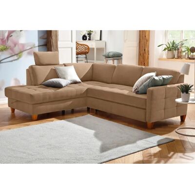 Home Affaire Earl L-Form Ecksofa - Modern, Braun, mit Bettfunktion Home Affaire Earl L-Form Ecksofa - Modern, Braun, mit Bettfunktion