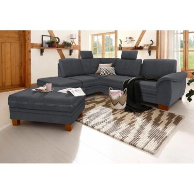 Home Affaire Husum L-Form Sofa - Grau - Ecksofa mit Ottomane Home Affaire Husum L-Form Sofa - Grau - Ecksofa mit Ottomane