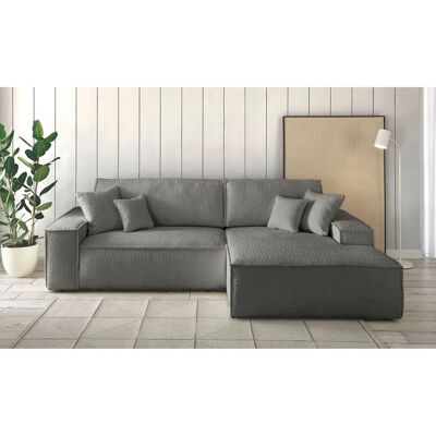 Andas Finnley Recamiere - 3-Sitzer L-Form Bouclé Grau Andas Finnley Recamiere - 3-Sitzer L-Form Bouclé Grau