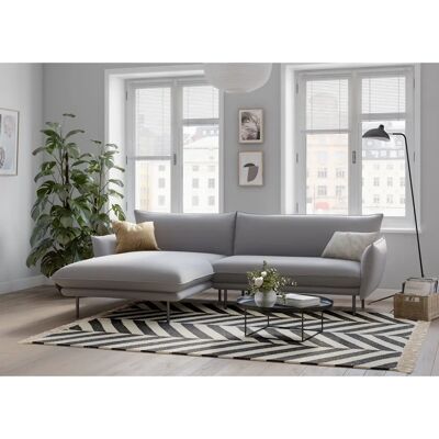 Nordischer Hellgrauer L-Form Sessel - Sofa Nordischer Hellgrauer L-Form Sessel - Sofa