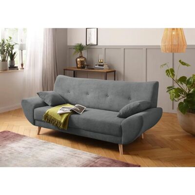 Home Affaire Basta Dunkelgrau 3-Sitzer - Sofa Home Affaire Basta Dunkelgrau 3-Sitzer - Sofa