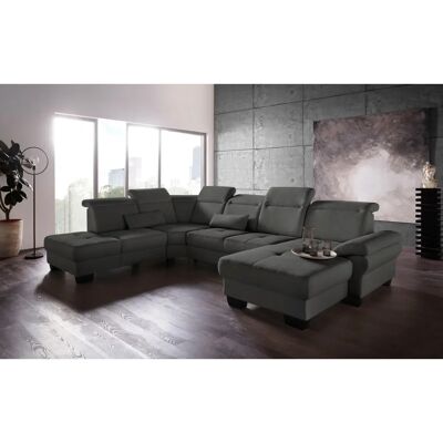 Places of Style Cornwall U-Form Sofa - Microfaser, Recamiere, 5,5 Sitzplätze Places of Style Cornwall U-Form Sofa - Microfaser, Recamiere, 5,5 Sitzplätze