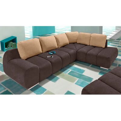 INOSIGN Bono L-Form Couch - Modern, Microfaser, Braun INOSIGN Bono L-Form Couch - Modern, Microfaser, Braun