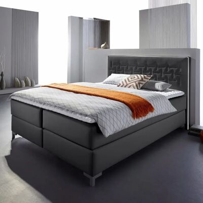 INOSIGN Coos Boxspringbett - Stilvoll, Schwarz, 160x200cm INOSIGN Coos Boxspringbett - Stilvoll, Schwarz, 160x200cm