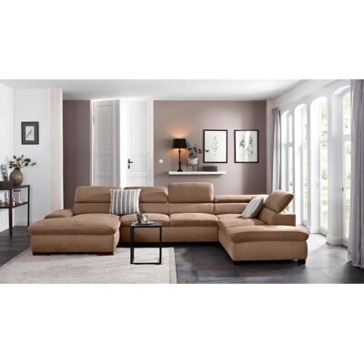 Home Affaire Alberto U-Form Sofa - U-Form Couch, Microfaser Lederoptik, Mit Bettfunktion Home Affaire Alberto U-Form Sofa - U-Form Couch, Microfaser Lederoptik, Mit Bettfunktion