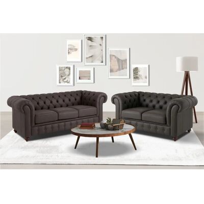 Home affaire Chesterfield Naturleder Sitzgruppe - Landhausstil Home affaire Chesterfield Naturleder Sitzgruppe - Landhausstil