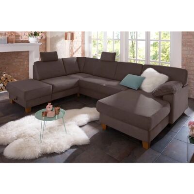 Home affaire Belfort U-Form Wohnlandschaft - Microfaser - Dunkelbraun Home affaire Belfort U-Form Wohnlandschaft - Microfaser - Dunkelbraun