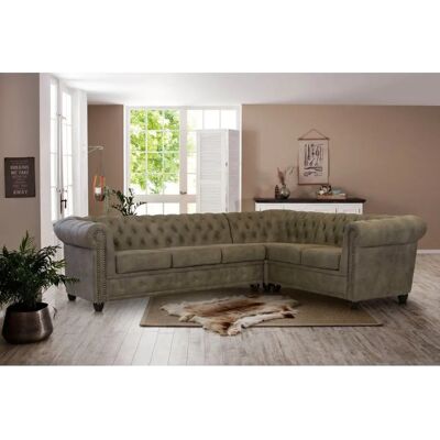 Home affaire Rysum L-Form Sofa - Microfaser in Lederoptik - Grau Home affaire Rysum L-Form Sofa - Microfaser in Lederoptik - Grau