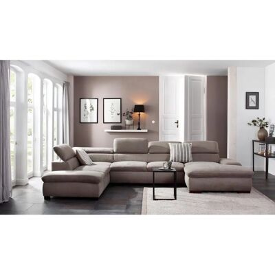 Home Affaire Alberto U-Form Sofas - Microfaser Lederoptik Home Affaire Alberto U-Form Sofas - Microfaser Lederoptik