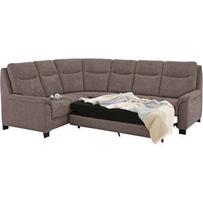 Home affaire Boccaccio L-Form Sofa - Modern, Microfaser, mit Bett & Stauraum Home affaire Boccaccio L-Form Sofa - Modern, Microfaser, mit Bett & Stauraum