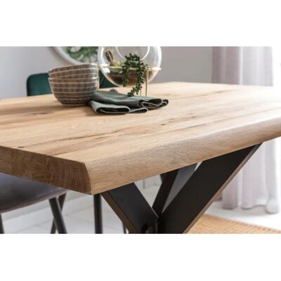 HOME AFFAIRE Tristan 125cm Schwarzer Esstisch - Tische HOME AFFAIRE Tristan 125cm Schwarzer Esstisch - Tische