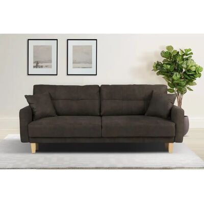 HOME AFFAIRE Triplo Vintage-Mikrofaser-Sofa - 3-Sitzer HOME AFFAIRE Triplo Vintage-Mikrofaser-Sofa - 3-Sitzer