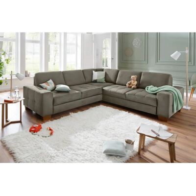 Home Affaire Puccini L-Form Sofa - Microfaser Lederoptik, Braun Home Affaire Puccini L-Form Sofa - Microfaser Lederoptik, Braun