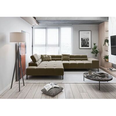 INOSIGN Ancona New - Samtsofa, Recamiere links, Motorische Sitztiefenverstellung - Ecksofa INOSIGN Ancona New - Samtsofa, Recamiere links, Motorische Sitztiefenverstellung - Ecksofa