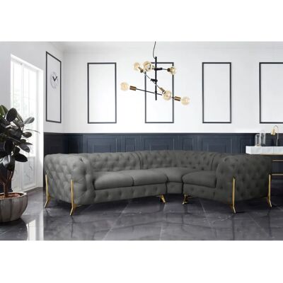 Leonique Amaury L-Form Sofa - Chesterfield Leonique Amaury L-Form Sofa - Chesterfield