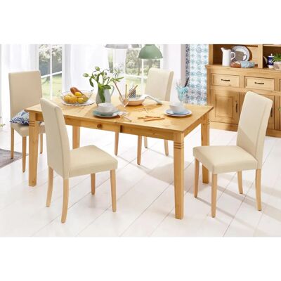 HOME AFFAIRE Danuta - 160x75x90cm Esstisch mit Schublade HOME AFFAIRE Danuta - 160x75x90cm Esstisch mit Schublade