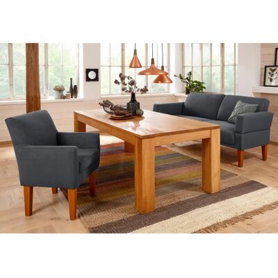 HOME AFFAIRE Fehmarn Mikrofaser-Sofa - 2,5-Sitzer, Grau - Wohnzimmermöbel HOME AFFAIRE Fehmarn Mikrofaser-Sofa - 2,5-Sitzer, Grau - Wohnzimmermöbel