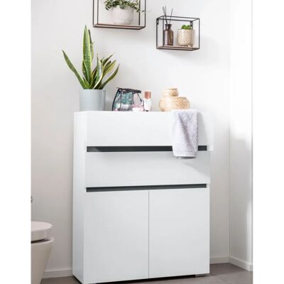 HOME AFFAIRE Wisla Weiß Midischrank - Midischrank HOME AFFAIRE Wisla Weiß Midischrank - Midischrank