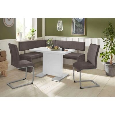 HOME AFFAIRE Charissa Eckbank - Microfaser, Dunkelbraun HOME AFFAIRE Charissa Eckbank - Microfaser, Dunkelbraun