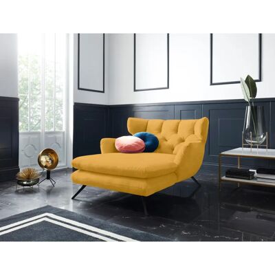 CANDY Beatrice Loveseat - Gelb, Samtoptik, 126x95x160cm CANDY Beatrice Loveseat - Gelb, Samtoptik, 126x95x160cm