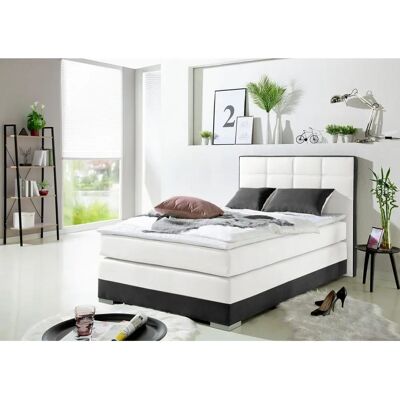 INOSIGN Weißes Boxspringbett - Komplett mit Topper & Kissen INOSIGN Weißes Boxspringbett - Komplett mit Topper & Kissen