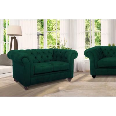 Home Affaire Duc 2-Sitzer Grünes Samtsofa - Sofa Home Affaire Duc 2-Sitzer Grünes Samtsofa - Sofa