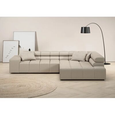 INOSIGN Ancona L-Form Sofa - Verstellbarer Kopfstütze, Abnehmbare Kissen - Sofa INOSIGN Ancona L-Form Sofa - Verstellbarer Kopfstütze, Abnehmbare Kissen - Sofa