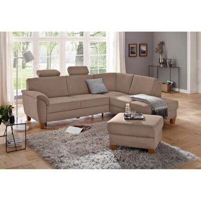 Home Affaire Texel Beig Microfaser Hocker - Fußhocker - Beige Home Affaire Texel Beig Microfaser Hocker - Fußhocker - Beige