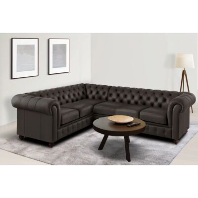 Home Affaire Chesterfield L-Form Leder Sofa - Sofa Home Affaire Chesterfield L-Form Leder Sofa - Sofa
